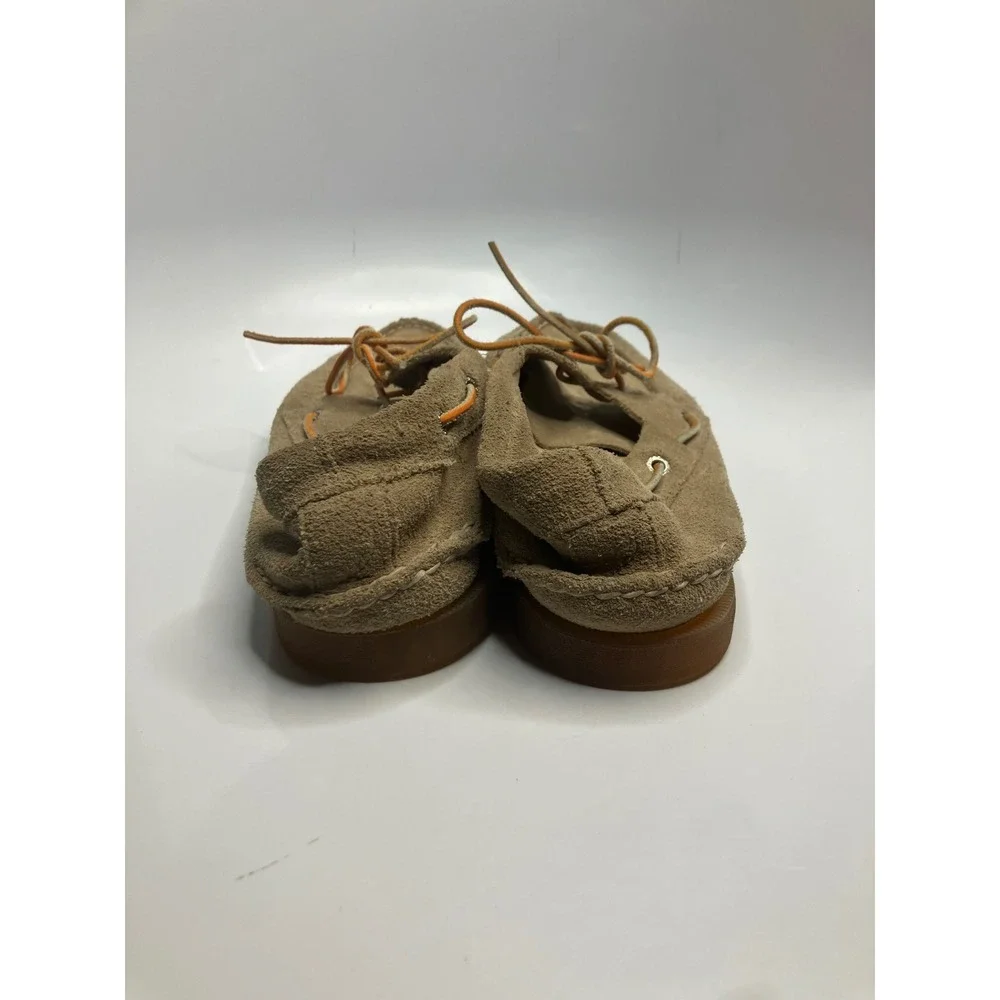 Sperry Boat Shoes Men 12 Tan Good Suede Moccasin Non-Marking Sole 10509844